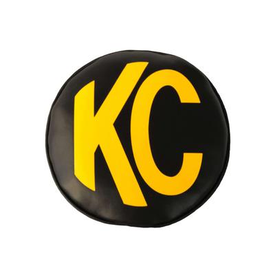 KC HiLites 6" Vinyl Light Covers (Black with Yellow KC Logo) - 5102